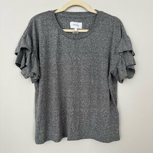 Current Elliott ruffle sleeve top size 1